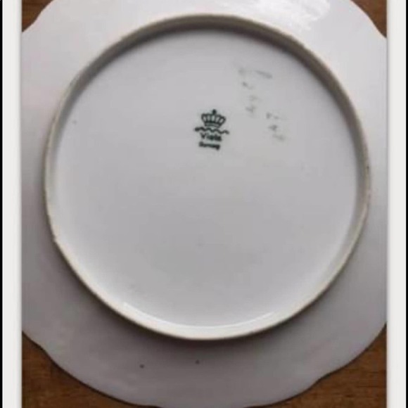 Viola Plate Germany texture flower floral vintage Elegant Decor Rare - Picture 8 of 9